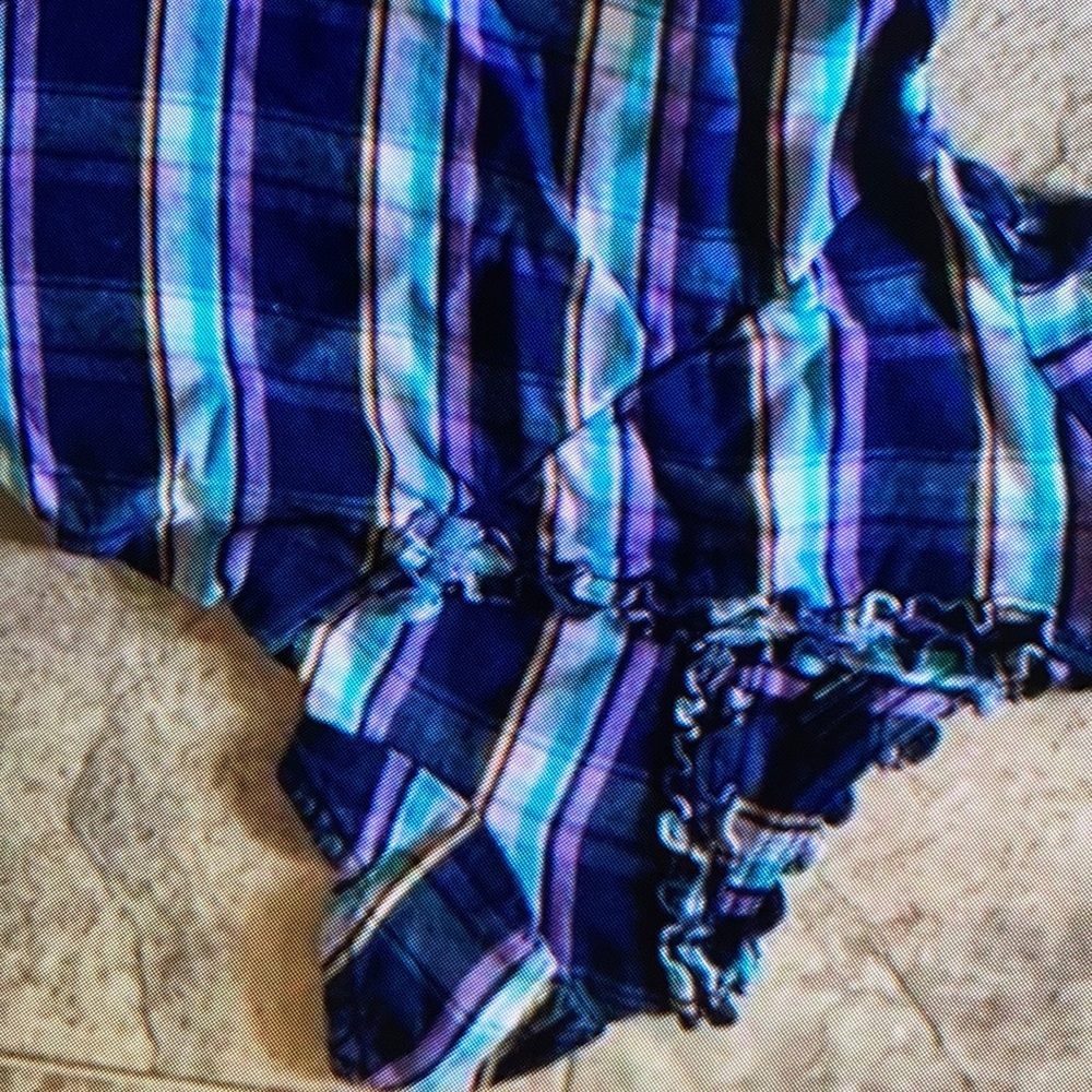 Charming plaid dress with ruffle details